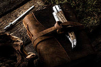 LUXURY LINE ZAKMES ZEBRANO HOUT INCL. AANZETSTAAL EN LEREN HOES – Laguiole