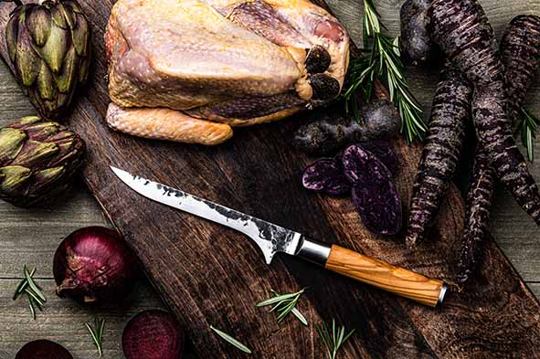 Forged Olive Uitbeenmes 15 cm
