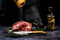 LUXURY LINE STEAKMES SET 6 OLIJFHOUT – Laguiole