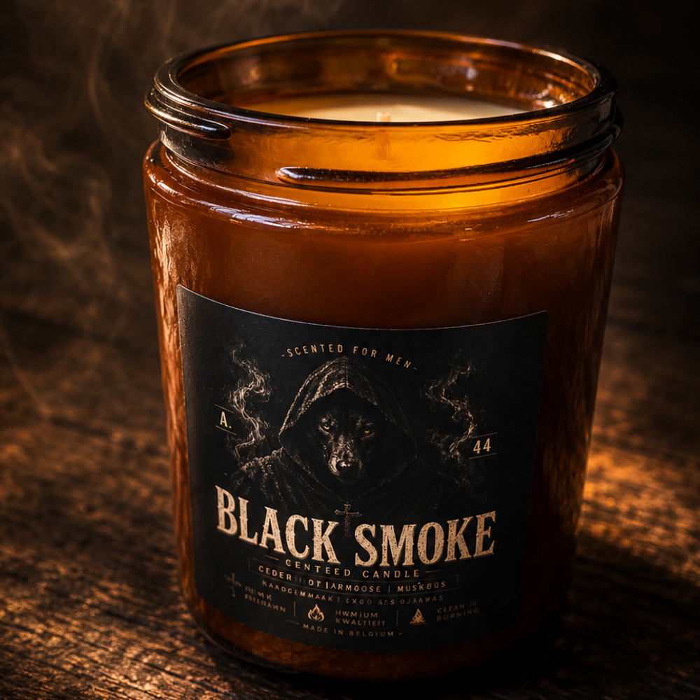 Black Smoke Scented Candle — Atelier 44