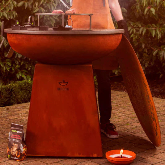 WHITE FIRE - ORIGINAL BARBECUE CORTEN DEKSEL