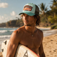 Trucker Cap  Surf Camp  - Green/ Green