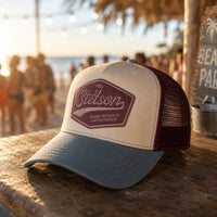 Trucker Cap  Pastel  - Blue/ Ecru