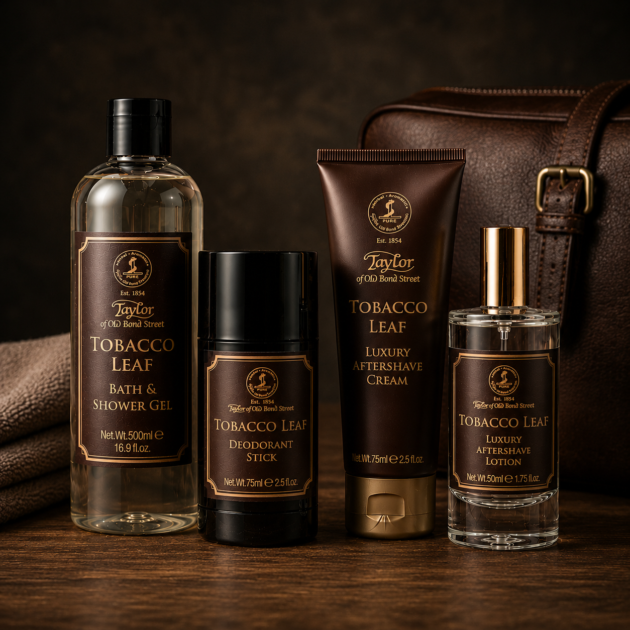 Taylor of Old Bond Street – Tobacco Leaf Luxury Set