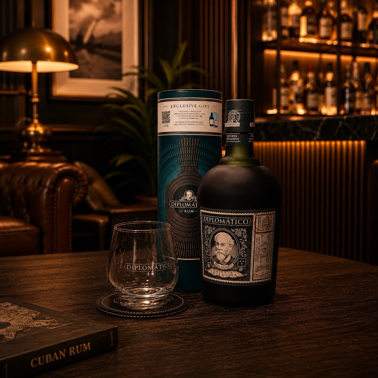 Diplomatico Reserva Exclusiva 12 Years + Glas + Coaster 40° 0.7L
