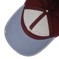 Baseball Cap Vintage Distressed - Light Blue/Red