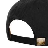 Baseball Cap Waxed Cotton WR - Black