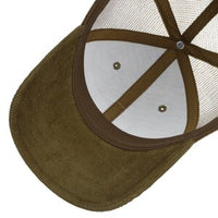 Baseball Cap  Leather Patch - Light green / khaki