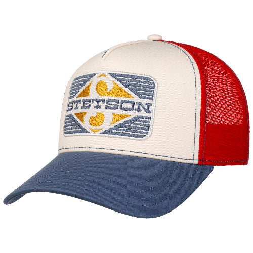 Trucker Cap Rhombus - Denim/Ecru