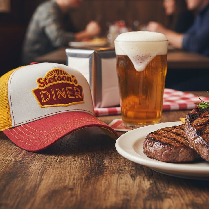 Trucker Cap Stetson's Diner - Red/White