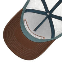 Trucker Cap  Chrome- Brown/ Turquoise