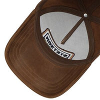 Trucker Cap  Cotton Linen Stripe - Brown/ Olive stripe