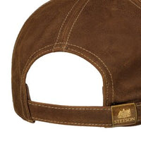 Trucker Cap  Cotton Linen Stripe - Brown/ Olive stripe