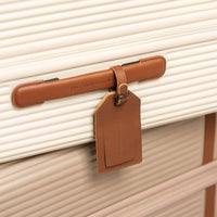 Leren Kofferlabel Cognac