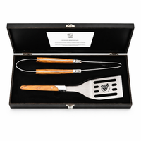 LUXURY LINE BARBECUESET 2PCS OLIJFHOUT – Laguiole