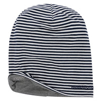 Hammaburg Long Beanie Reversible - Navy/White Stripes