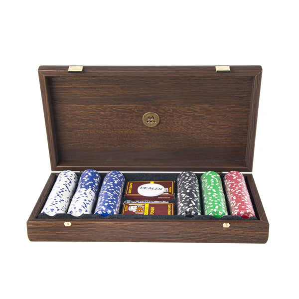 Manopoulos - Luxe Poker Set - Dark Walnut 300 chips