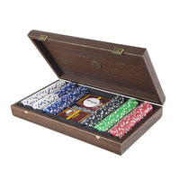 Manopoulos - Luxe Poker Set - Dark Walnut 300 chips