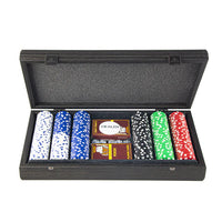 Manopoulos - Luxe Poker Set - Black Wooden Replica 300 chips