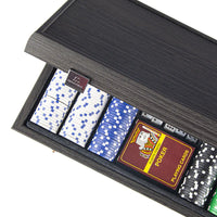 Manopoulos - Luxe Poker Set - Black Wooden Replica 300 chips