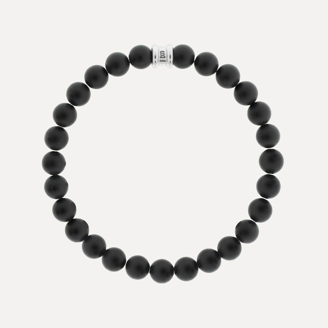 Steel & Barnett - Stones Bracelet Basic – Matt Black