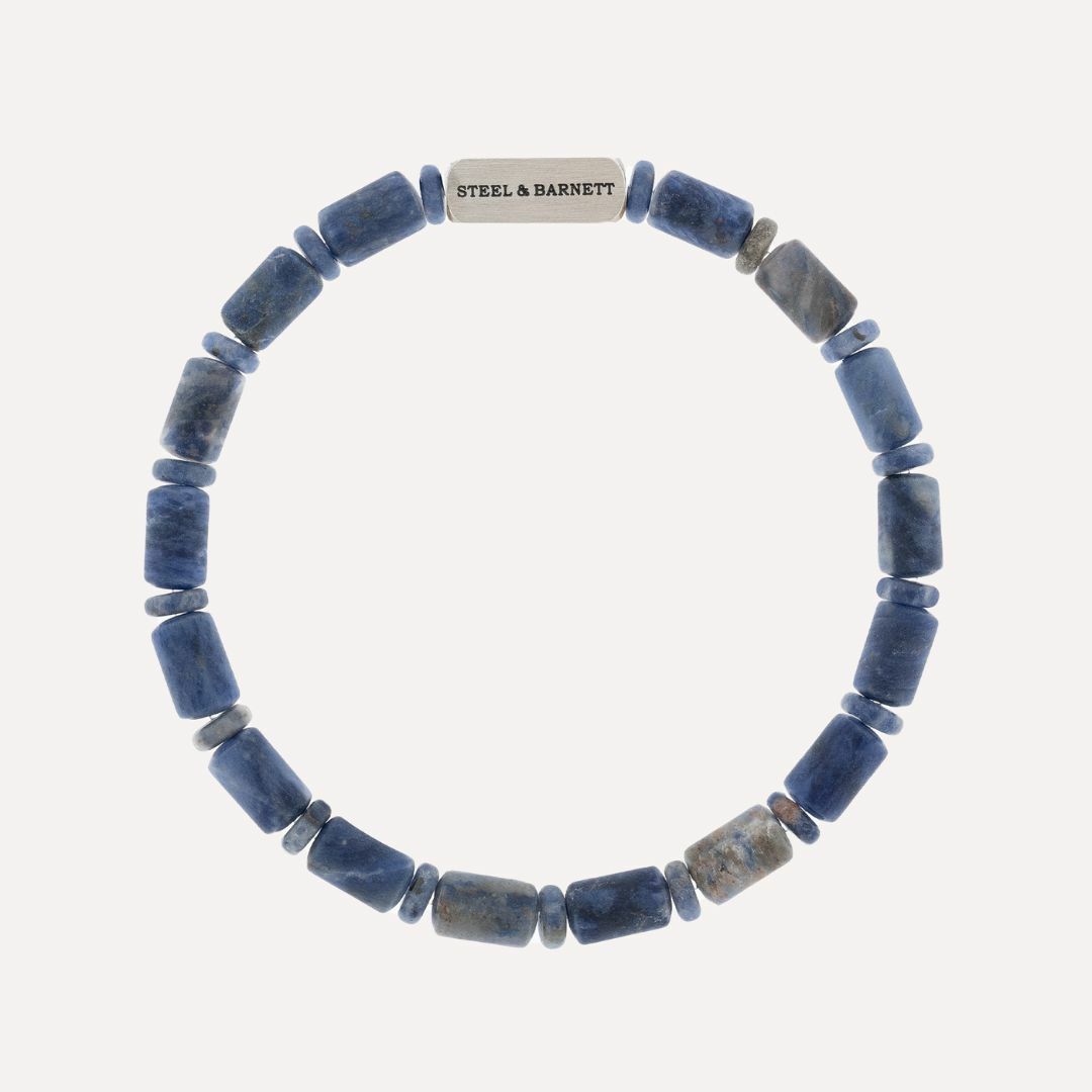 Steel & Barnett - Stones Bracelet Colourful Cal – Matt Sodalite
