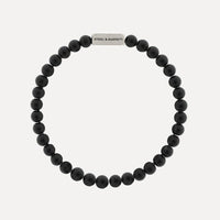 Steel & Barnett - Stones Bracelet Natural Ned – Matt Black