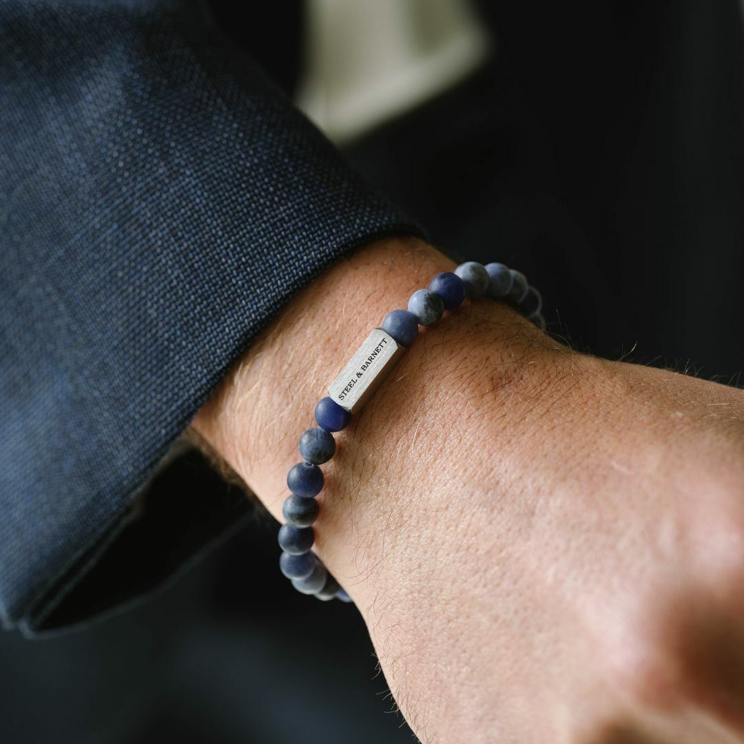 Steel & Barnett - Stones Bracelet Natural Ned – Matt Sodalite
