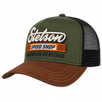 Stetson Trucker Cap Speed Shop - Chestnut/Olive