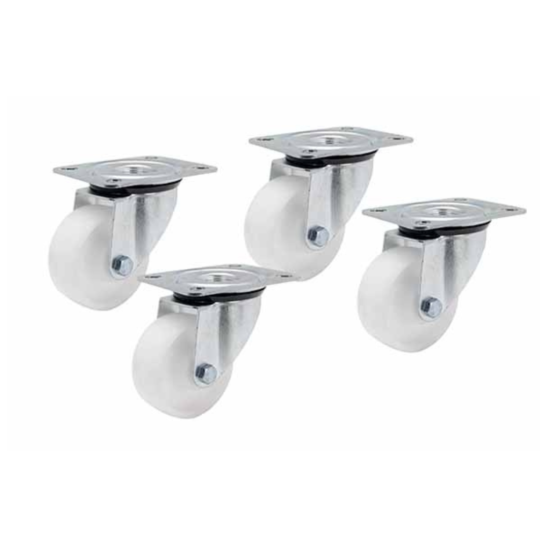 White Fire -  Wielen Set (4 stuks) voor Vuurschaal