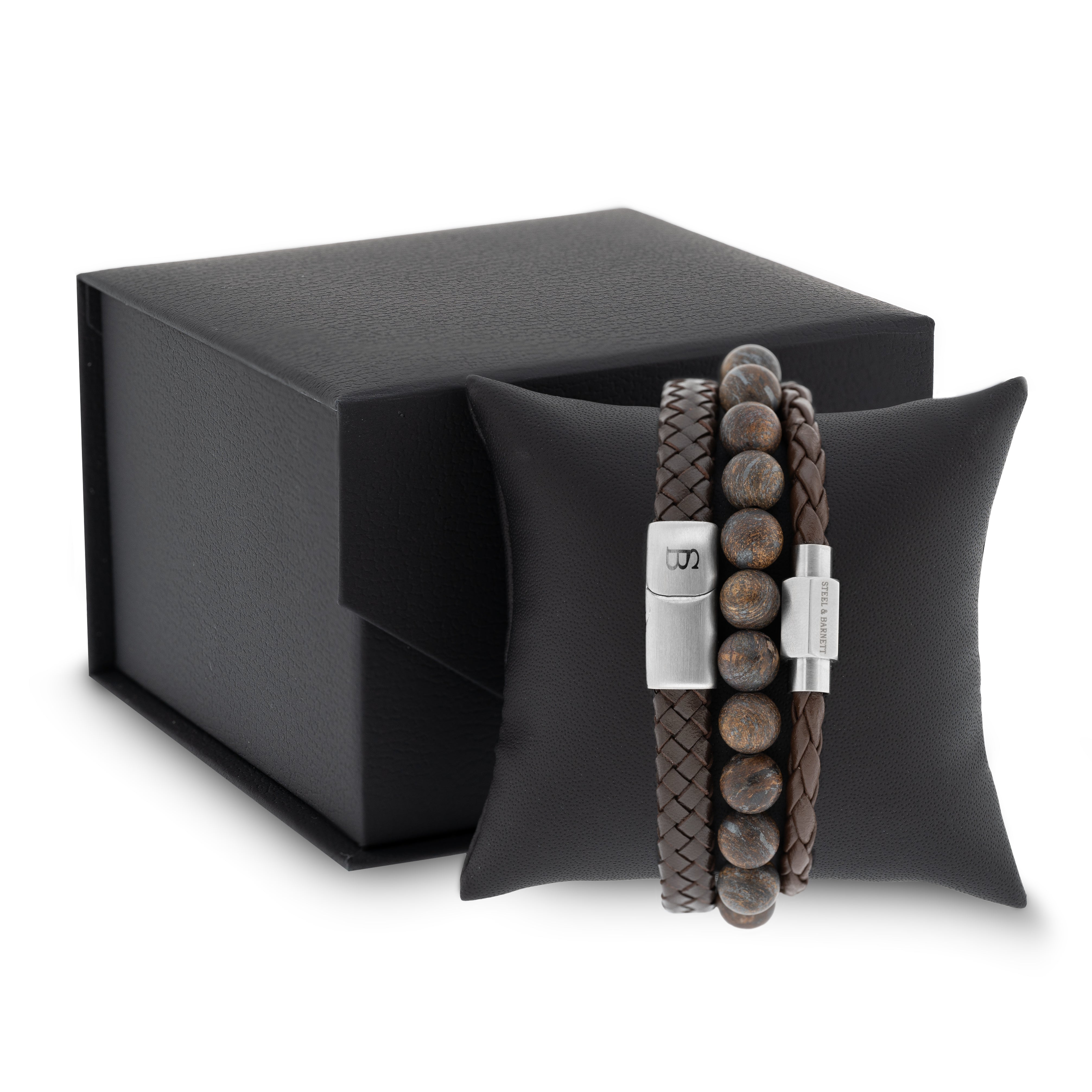 Steel & Barnett -  Set Triple Brown