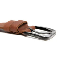 The Chesterfield Brand -Herenriem 'Copper', Vintage Buffalo Leather COGNAC