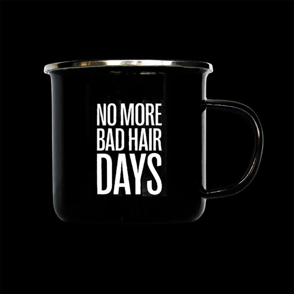 Better Be Bold - Emaille Koffie Kop “No More Bad Hair Days”  380 ml