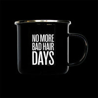 Better Be Bold - Emaille Koffie Kop “No More Bad Hair Days”  380 ml
