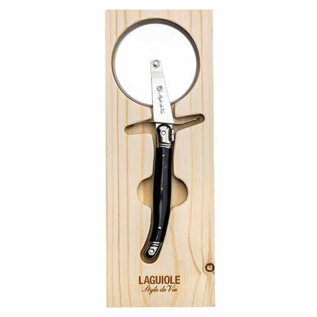 PREMIUM LINE PIZZASNIJDER ZWART - LAGUIOLE