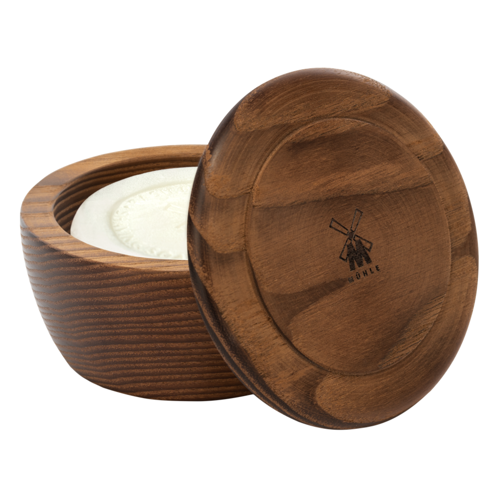 MÜHLE Scheerzeep Sandalwood in Houten Kom