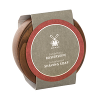 MÜHLE Scheerzeep Sandalwood in Houten Kom