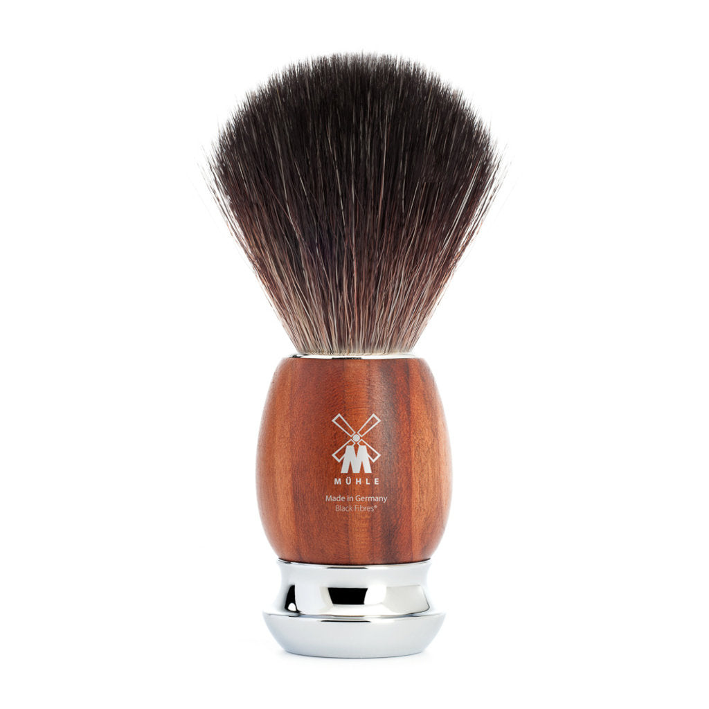 MÜHLE VIVO Scheerset  Pruimenhout - Safety Razor - Black Fibre
