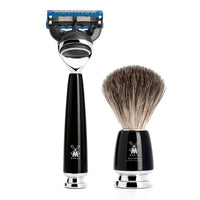 MÜHLE RYTMO Scheerset  Zwart - Fusion - Graudas