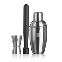 COCKTAILSET BASIC 3 PCS – SHAKER 350ML – STAMPER – BARMAATJE 15-30ML – Vacu Vin